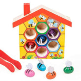 🌳Busy Bees Color Matching Game – Montessori Wooden Fun for Clever Little Hands - ThiGui